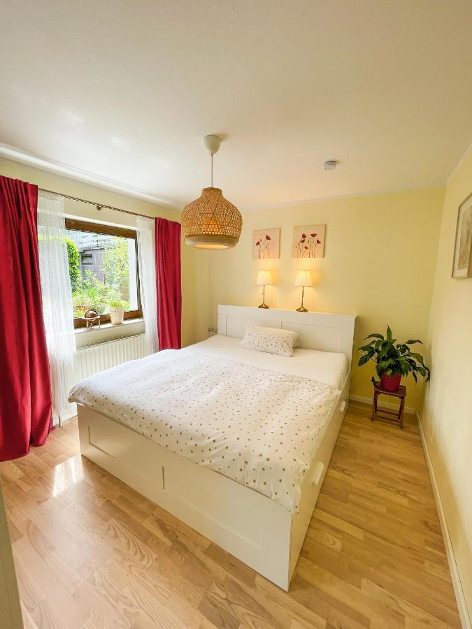 Souterrainwohnung Mit Grossem Garten Und Sauna カッセル エクステリア 写真